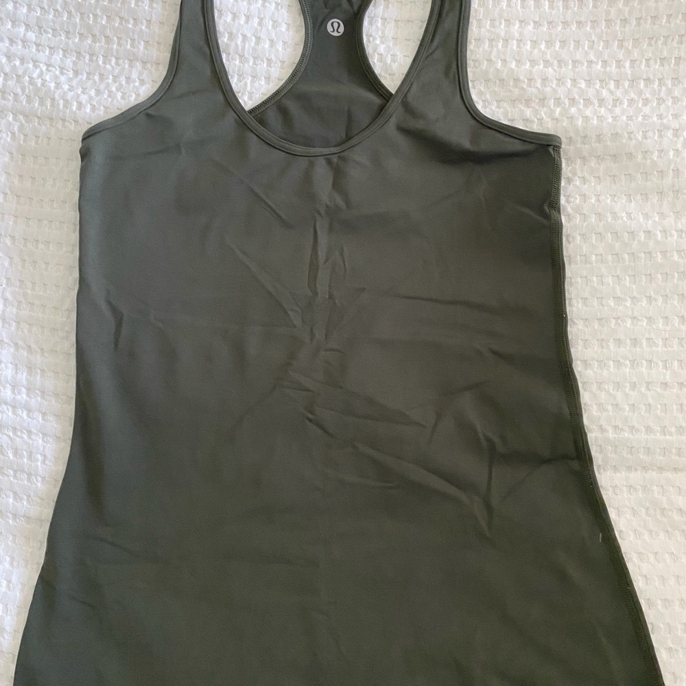lululemon athletica Dark Green Tank Top